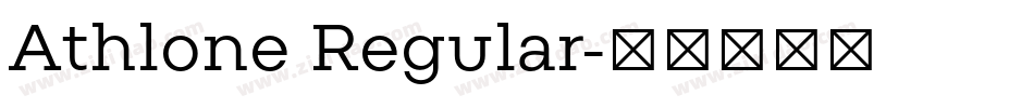 Athlone Regular字体转换